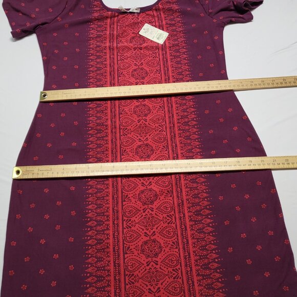 Mudd Womens Dress Bodycon Size XL Boho Stretch NWT - Picture 13 of 15